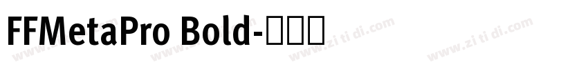 FFMetaPro Bold字体转换